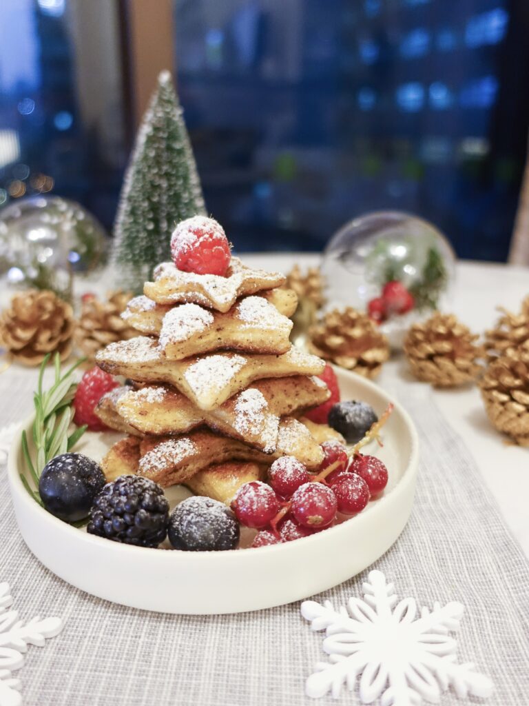 French Toast Christmas Tree